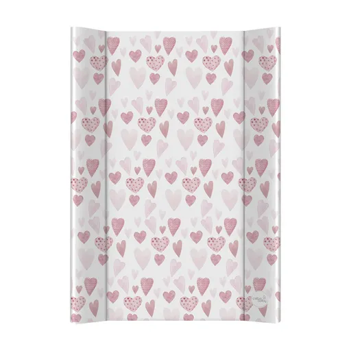 CEBA BABY Podložka prebaľovacia 2-hranná s pevnou doskou (50x70) Ultra Light Lots of Love