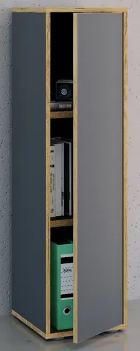 VCM 3dílná kancelářská skříň „Salia“ B30, antracitová