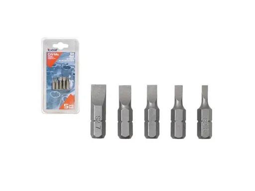 Sada plochých hrotov EXTOL PREMIUM 8819605 5ks