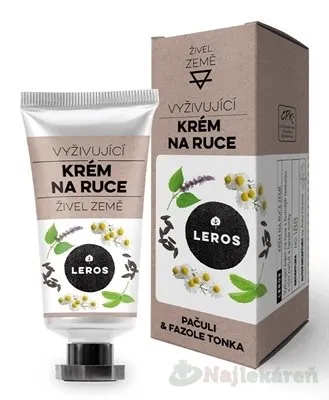 LEROS HYDRATAČNÝ KRÉM NA RUKY ŽIVEL ZEM s vôňou pančuli a fazuľou Tonka 1x30 ml