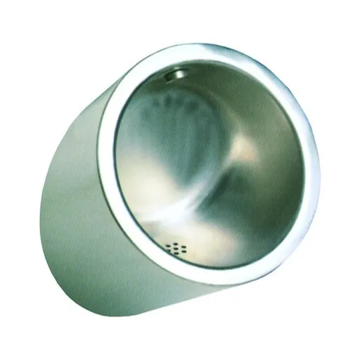 Pisoár antivandalový Sanela nerez mat zadný odpad 91090