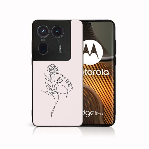 MY ART Ochranný kryt pre Motorola Edge 50 Ultra ROSE GIRL (198)