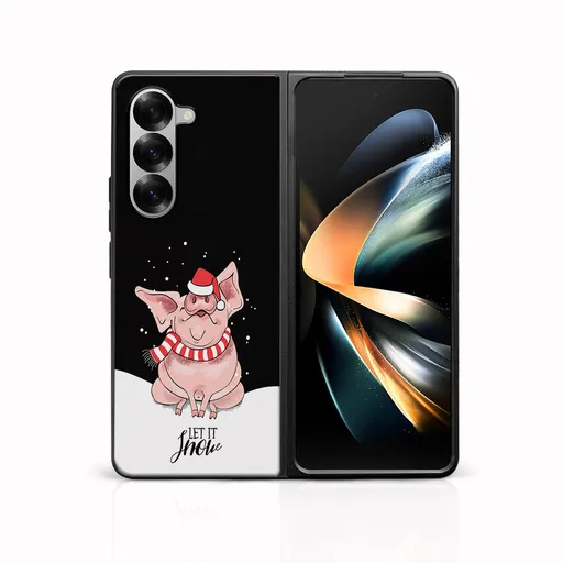 MY ART Kryt s vianočným dizajnom Samsung Galaxy Z Fold6 5G LET IT SNOW (075)