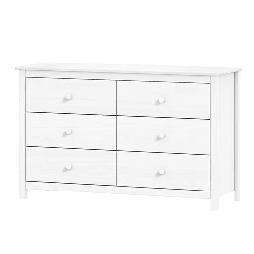 Komoda 6 zásuviek TORINO biela