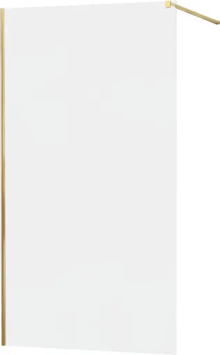 MEXEN/S - KIOTO Sprchová zástena WALK-IN 110x200 cm 8 mm, zlatá, matné sklo 800-110-101-50-30
