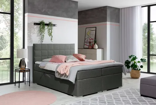 ArtElta Manželská posteľ ALICE Boxspring | 160 x 200 cm Alice rozmer: 160x200 cm, Alice farba: Sawana 21