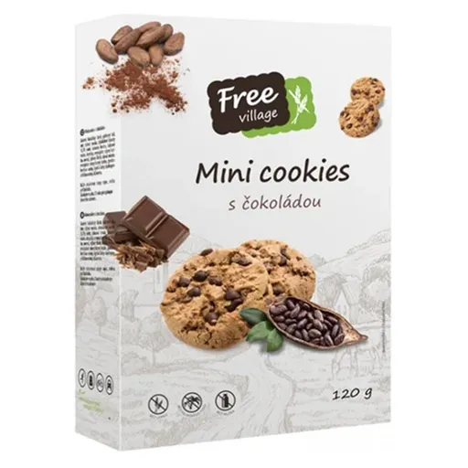 FREEVILLAGE Mini cookies bez lepku 120 g