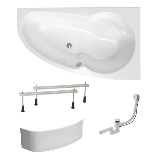 Asymetrická vaňa Laguna Luiza 150x95 cm akrylát pravá SIKOLU1500PANP