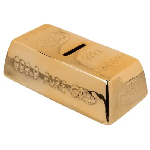 Keramická pokladnička Zlatá tehla