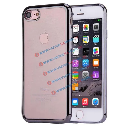 Ochranný kryt pre Apple iPhone 7 / iPhone 8 METALLIC čierny