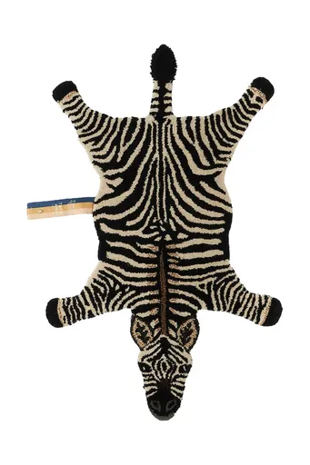 Vlnený koberec Doing Goods Stripey Zebra 102 x 67 cm