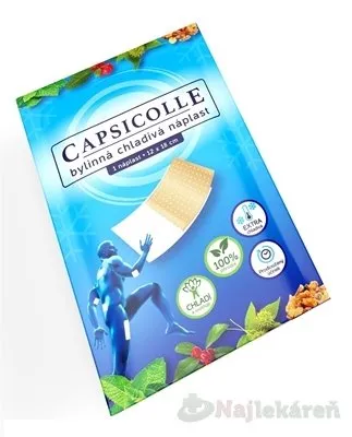 CAPSICOLLE Bylinná chladivá náplasť 12x18 cm 1 ks