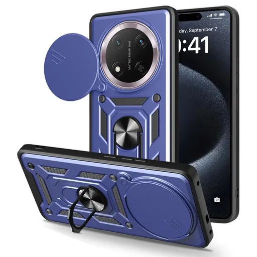 RING CAMERA Kryt s držiakom pre Honor Magic7 Lite 5G modrý