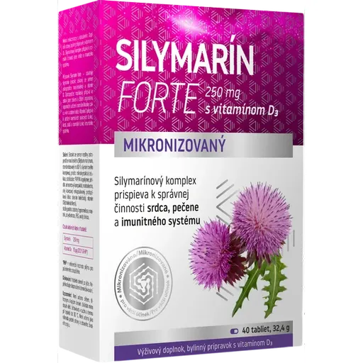 Favea Silymarin Forte 250 mg + vitamin D 40 tabliet
