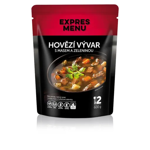 EXPRES MENU Hovädzí vývar so zeleninou 2 porcie