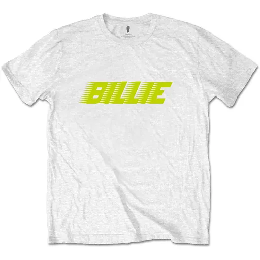 Billie Eilish tričko Racer Logo Biela XXL