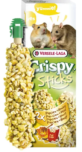 Maškrta Versele Laga Crispy Sticks škrečok/potkan - kukurica a med 2ks 100g