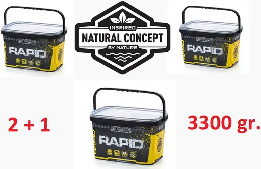 Mivardi rapid boilies platinum b17 2+1 - 3x 3,3 kg 20 mm