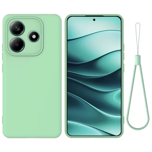 RUBBER Ochranný obal pre Xiaomi Redmi Note 14 5G zelený