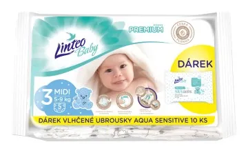 Linteo Baby Premium Midi 5-9kg 5 ks