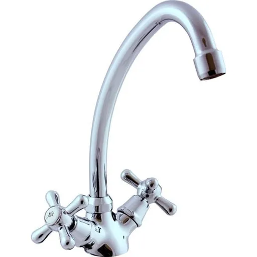 Drezová batéria RAV Slezák s otočným ramienkom chróm EM113.5/1