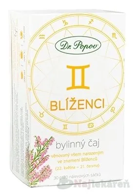 Dr. Popov Bylinný čaj BLÍŽENCI 20 x 1,5 g