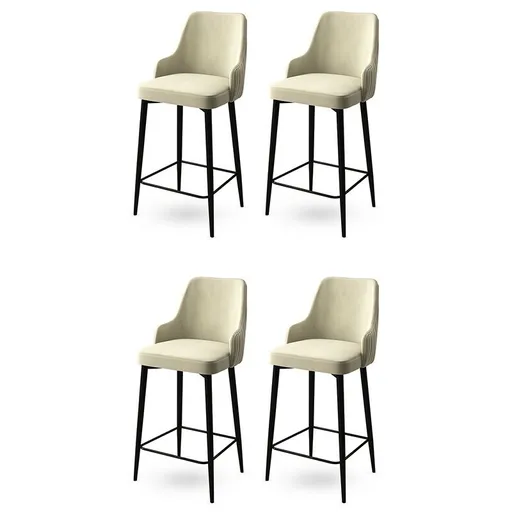 Súprava barových stoličiek Enox Cream, 4 ks, 4 ks