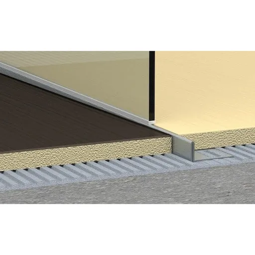 Lišta pravá Havos kartáčovaný, nerez, dĺžka 100 cm, výška hrany 10 mm, SPNRZK10100P