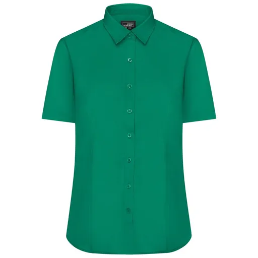 James & Nicholson (Daiber) Dámska košeľa s krátkym rukávom JN679 - Írska zelená | XS