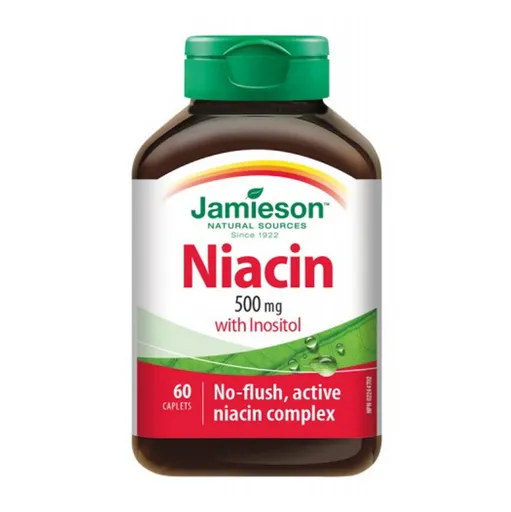 JAMIESON Niacín 500 mg s inozitolom 60 tabliet
