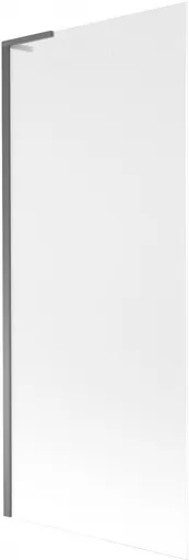 MEXEN/S - Next L vaňová zástena FIX 80 x 150, dekor, grafit metal 895-080-000-03-30-95