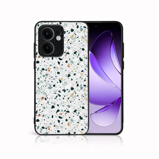 MY ART Ochranný kryt pre Oppo Reno13 F 5G / Reno13 FS 5G GREY TERRAZZO (163)