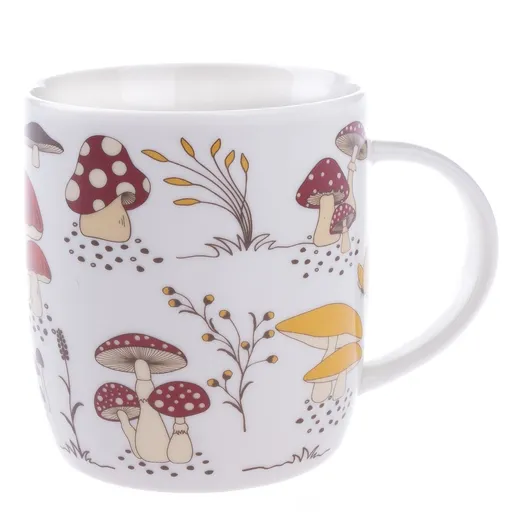 Porcelánový hrnček Hríby, 370 ml