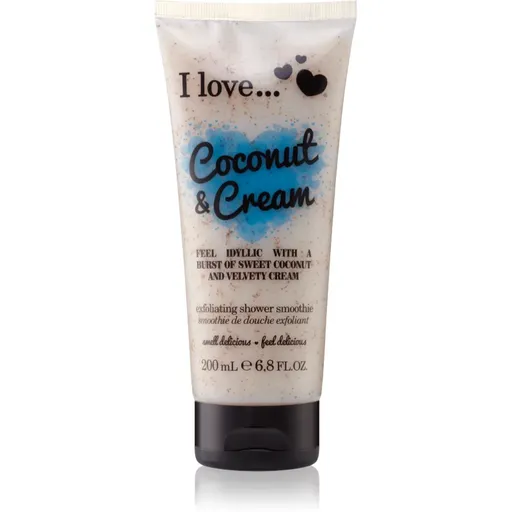 I Love Coconut & Cream sprchový peeling 200 ml