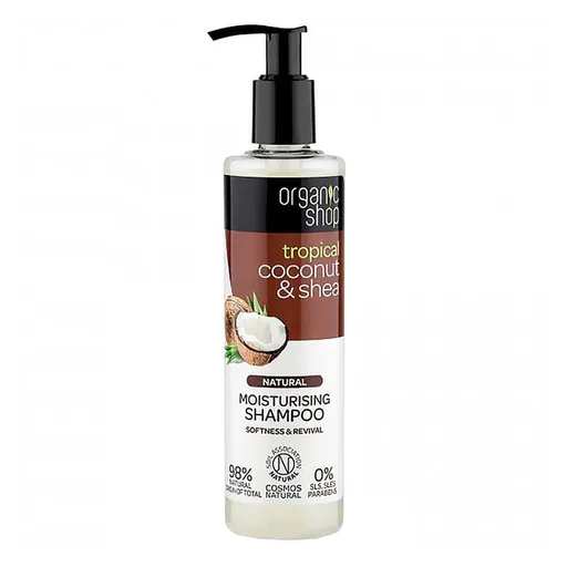 ORGANIC SHOP Hydratačný šampón Kokos a Bambucké maslo 280 ml