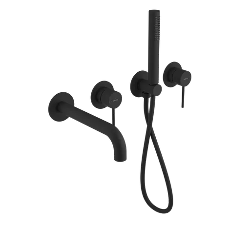 SAPHO - ULTRAMIX podomietková vaňová batéria kompletná, čierná mat UT093B