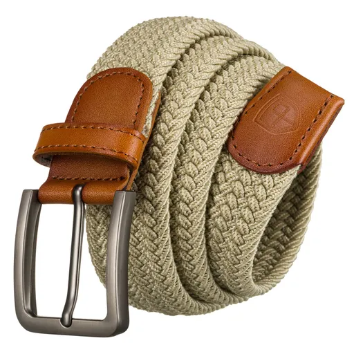 Béžový pánsky opasok z pevného popruhu – Peterson