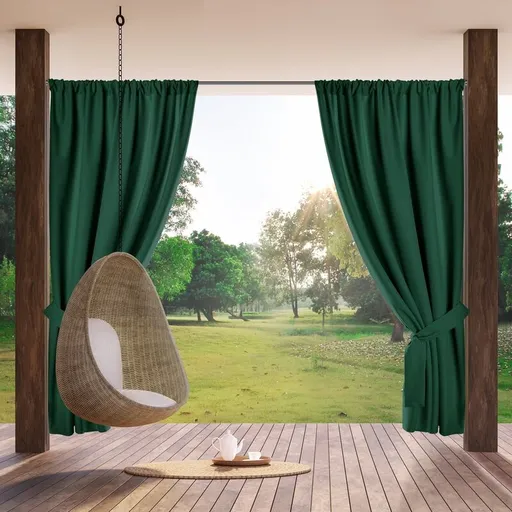 ArtFir Záves na terasu GARDEN P | tmavozelená 155 x 200 cm