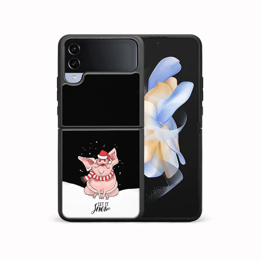 MY ART Kryt s vianočným dizajnom Samsung Galaxy Z Flip4 5G LET IT SNOW (075)