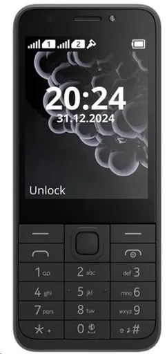 Nokia 230 Dual SIM, čierna (2024), (CZ, SK, HU)