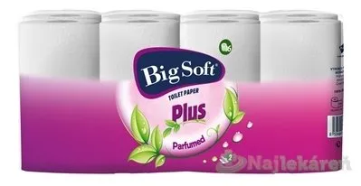 Big Soft Plus toaletný papier 2-vrstvový, biely  16ks