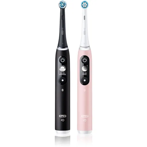 Oral-B iO6 elektrická zubná kefka DUO Black & Pink Sand 2 ks