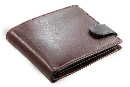 Hnedo-čierna pánska kožená peňaženka so zápinkou 513-8194-40/60