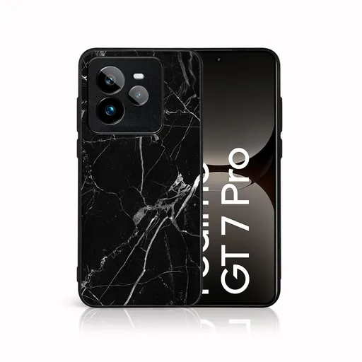 MY ART Ochranný kryt pre Realme GT 7 Pro 5G BLACK MARBLE (142)