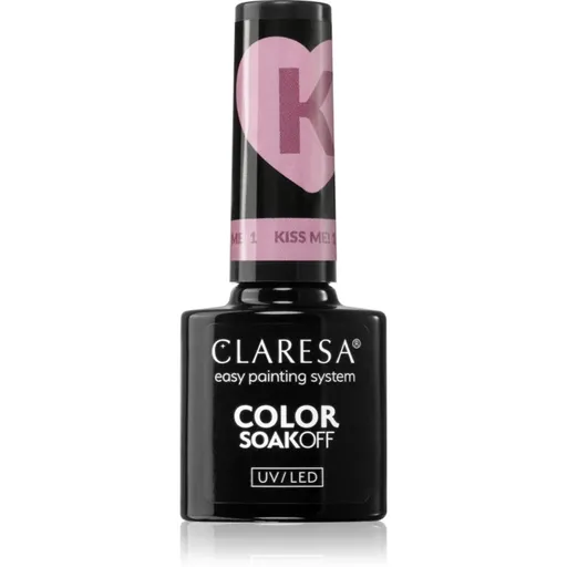 Claresa SoakOff UV/LED Color Kiss Me gélový lak na nechty odtieň 1 5 g