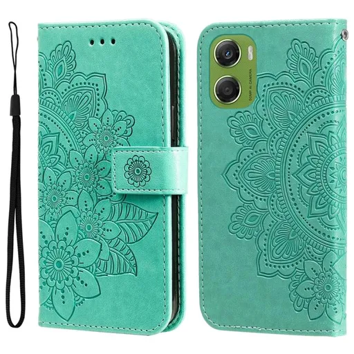 ART MANDALA Peňaženkový kryt pre Motorola Moto G06 / G06 Power zelený