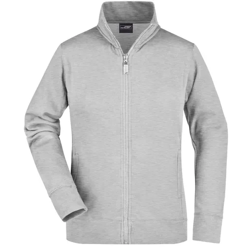 James & Nicholson (Daiber) Dámska jednofarebná mikina JN052 - Šedý melír | XL