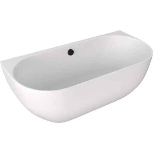Polysan Pagoda voľne stojaca vaňa 170x85 cm liaty mramor ľavá aj pravá biela matná bílá matná 72976MAT