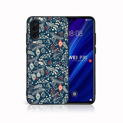 MY ART Obal s vianočným dizajnom Huawei P30 MISTLETOE (070)