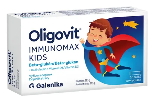 OLIGOVIT IMMUNOMAX KIDS Beta-glukán prášok vo vreckách 10 ks